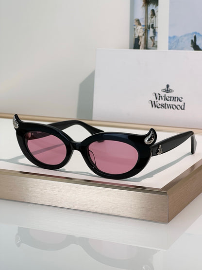 Vivienne Westwood SOO Sunglassess 5099  Little devil horn Saturn Logo cat's eye ✨
