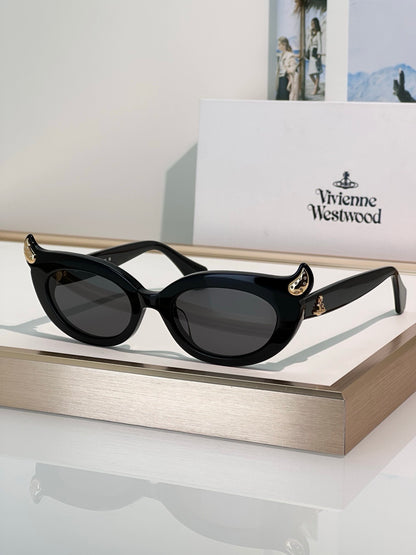 Vivienne Westwood SOO Sunglassess 5099  Little devil horn Saturn Logo cat's eye ✨