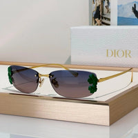 DIOR Dior Clover S1U Gray Rectangular Sunglasses✨