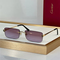'- Cartier CT0598S 001 Première de Cartier Rectangle Shape Sunglasses NEW 🐆