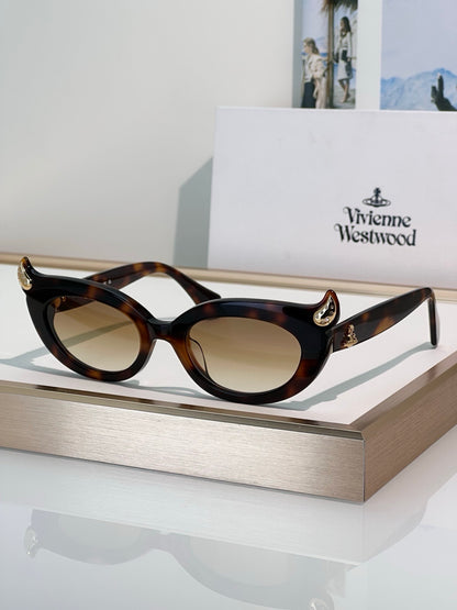 Vivienne Westwood SOO Sunglassess 5099  Little devil horn Saturn Logo cat's eye ✨