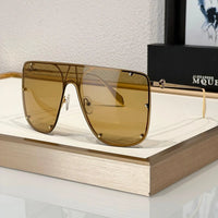 Alexander McQueen AM0313S - 002 GOLD | SUNGLASSES UNISEX 💀