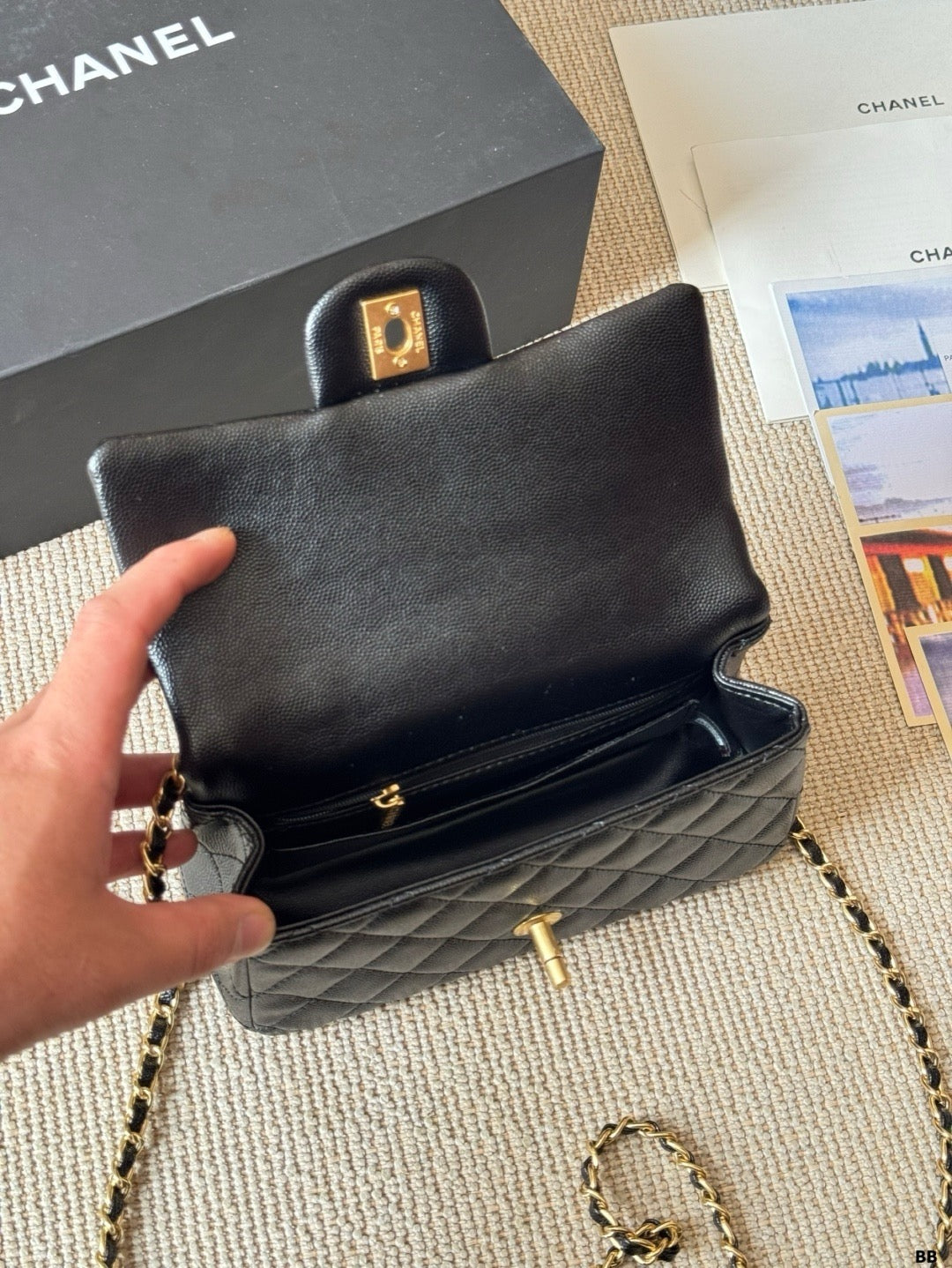 CHANEL Chanel Mini Flap Bag in Quilted Leather with Chain 23  ✨ - onlinechics.com