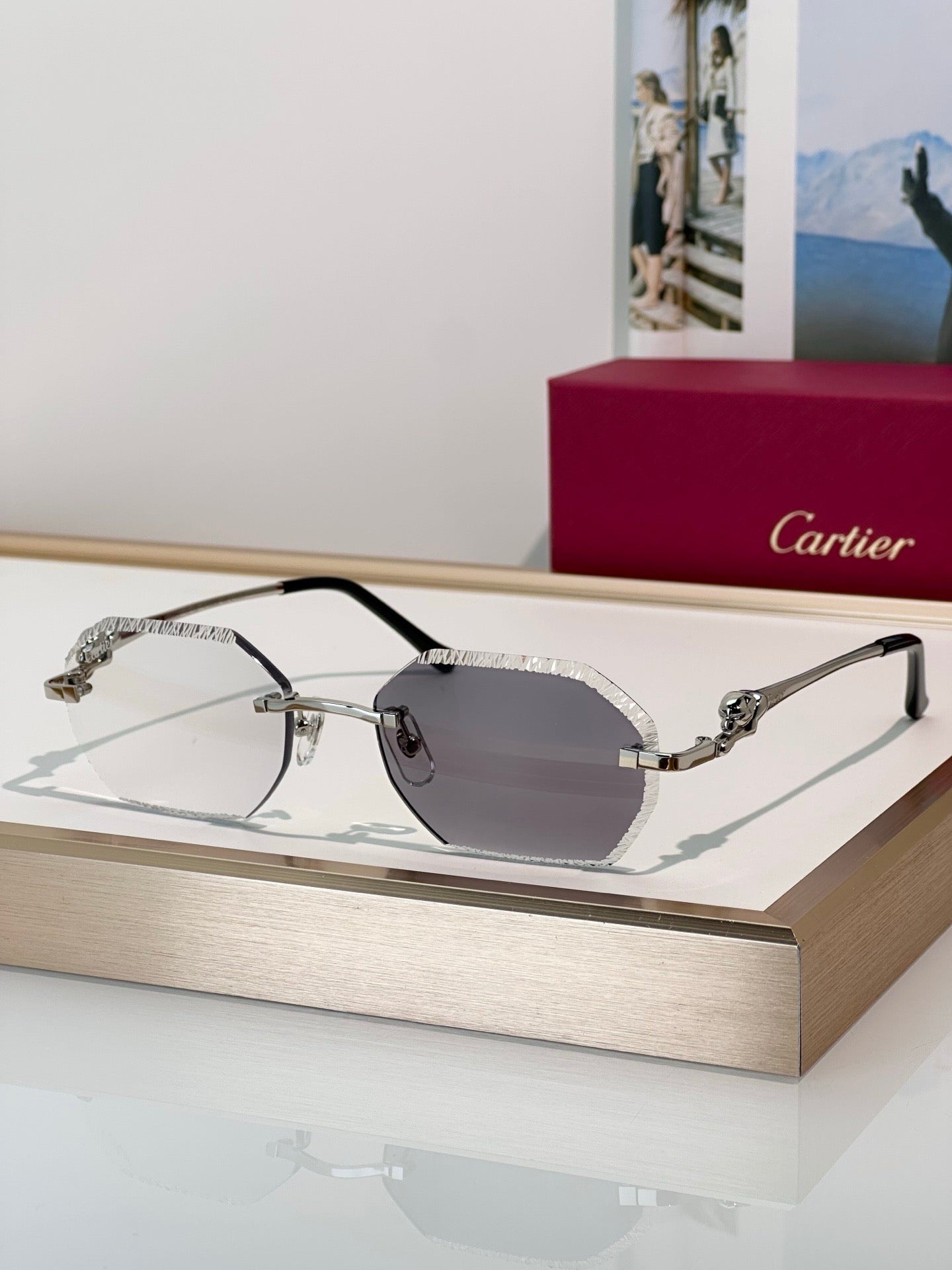 Cartier CLASSIC C DE CARTIER MOTIF Panthere CT0828 S Sunglasses 🐆 - onlinechics.com