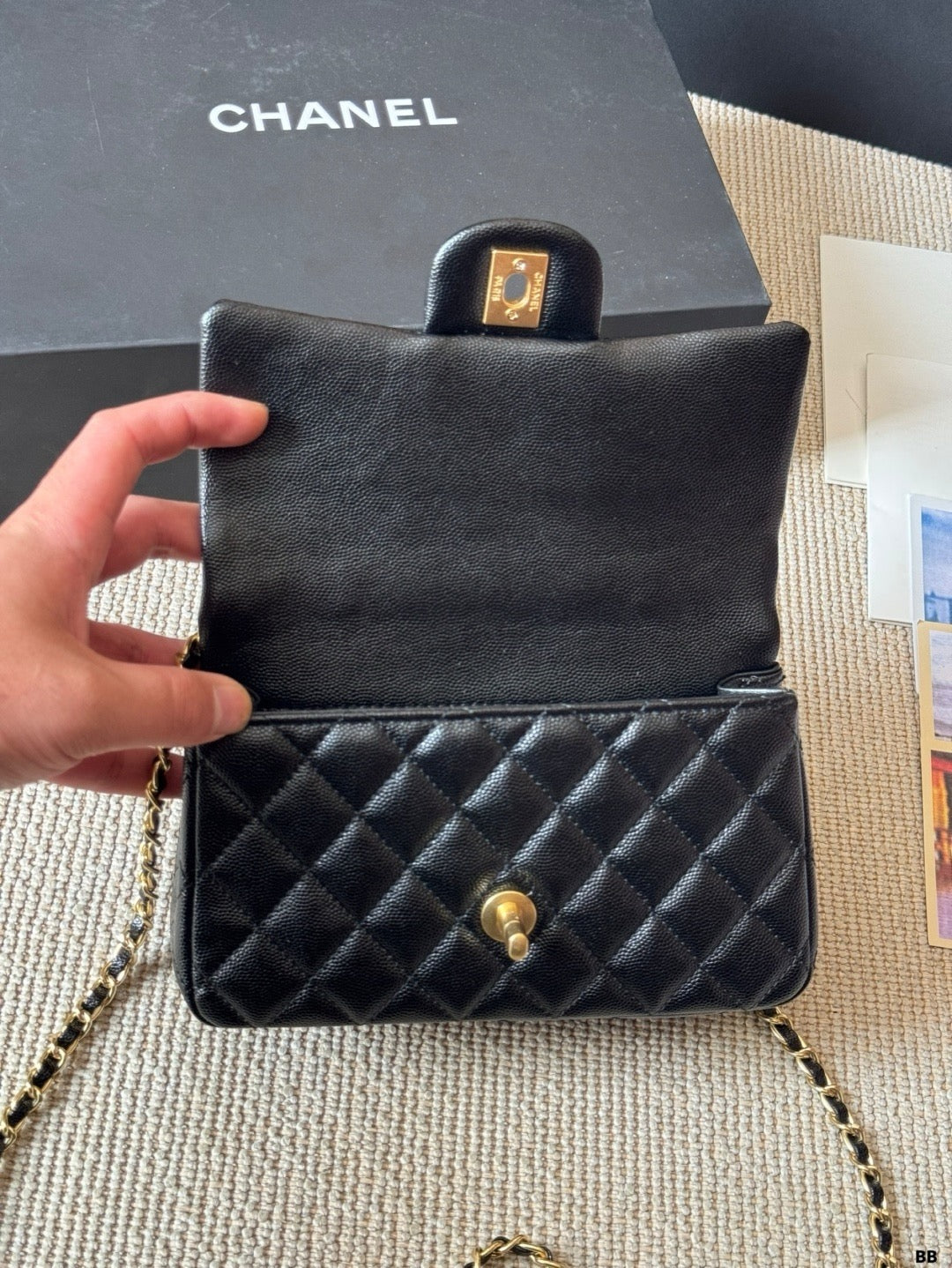 CHANEL Chanel Mini Flap Bag in Quilted Leather with Chain 23  ✨ - onlinechics.com