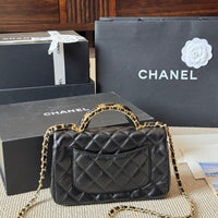 CHANEL Chanel Mini Flap Bag in Quilted Leather with Chain 23  ✨