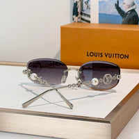 Louis Vuitton Z3166U LV Jewel Pearl Oval Sunglasses ✨
