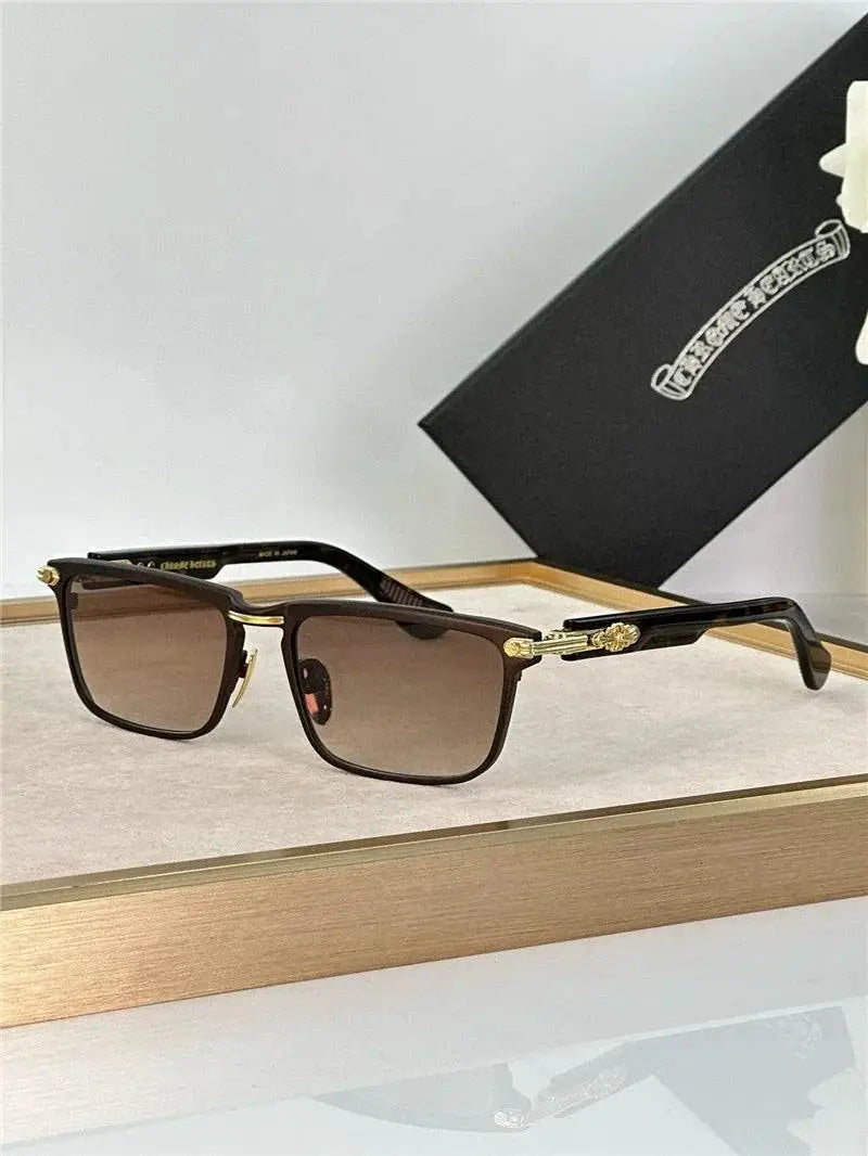 Chrome Hearts YOU ARE LATE rectangular sunglasses