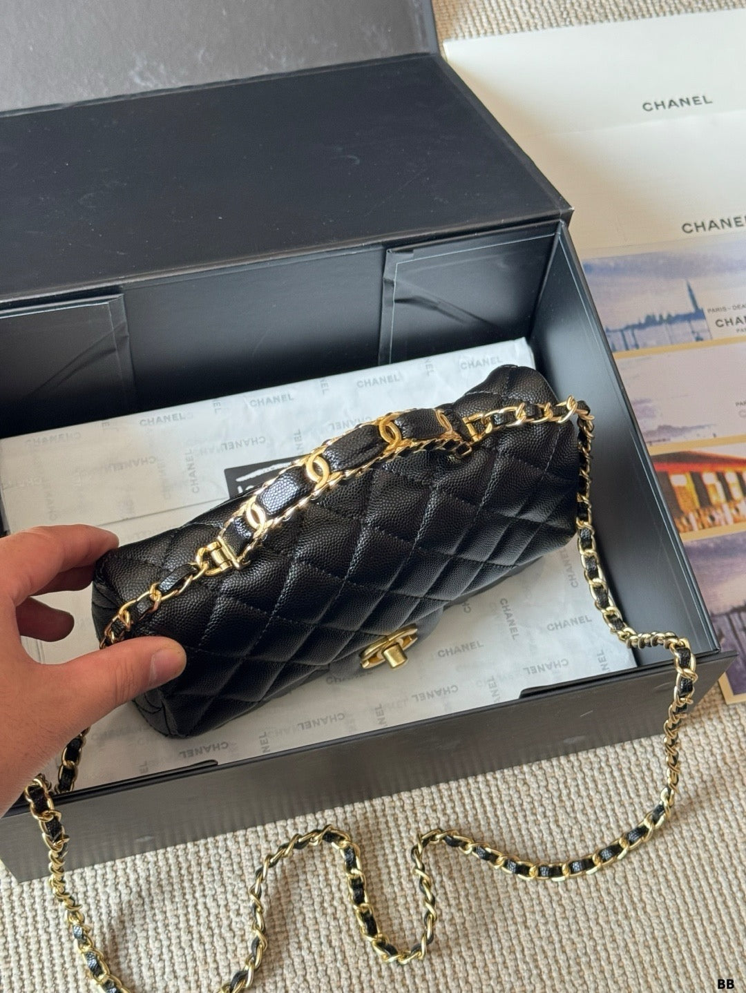 CHANEL Chanel Mini Flap Bag in Quilted Leather with Chain 23  ✨ - onlinechics.com