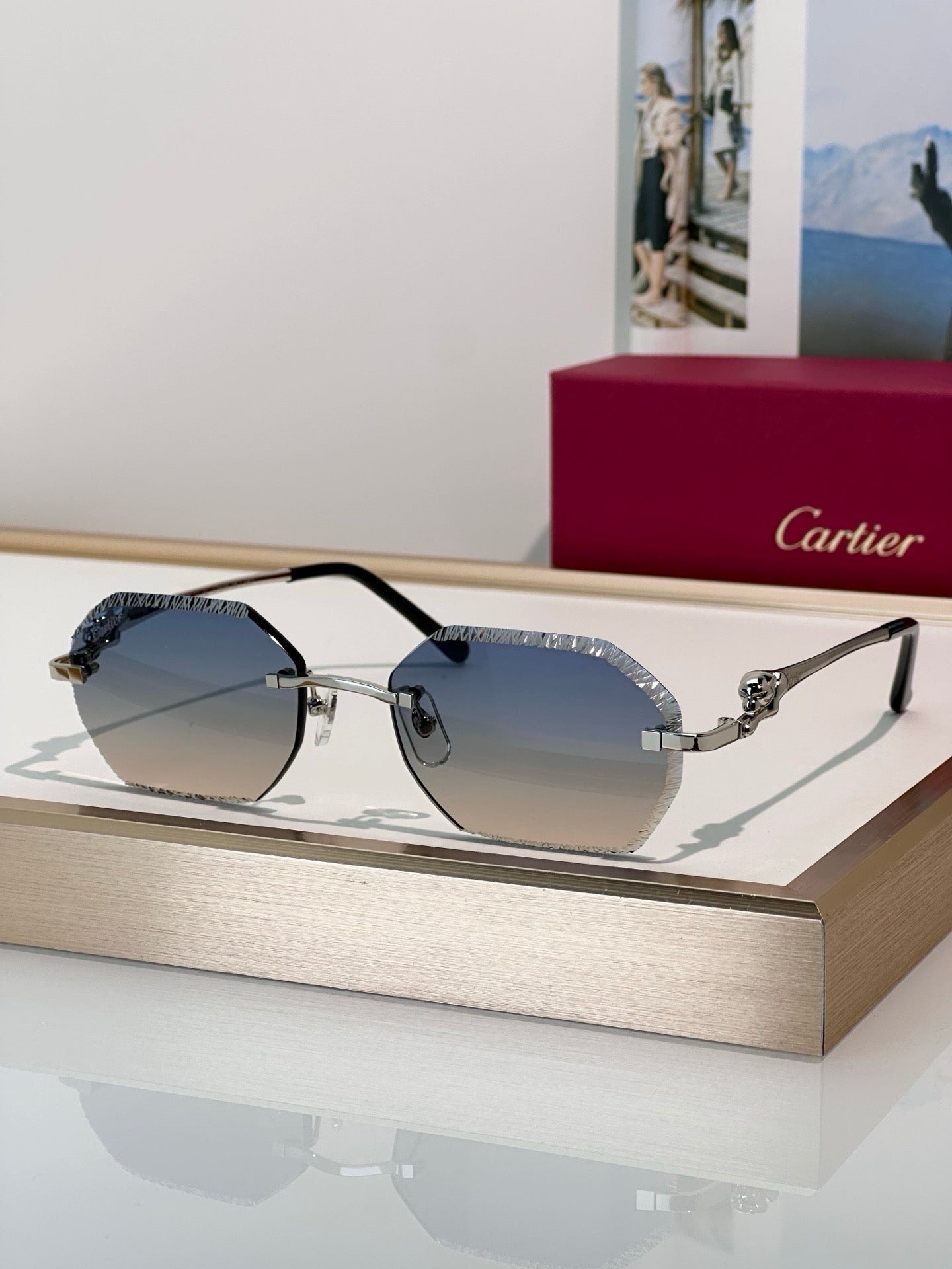Cartier CLASSIC C DE CARTIER MOTIF Panthere CT0828 S Sunglasses 🐆 - onlinechics.com