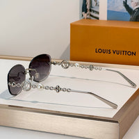 Louis Vuitton Z3166U LV Jewel Pearl Oval Sunglasses ✨