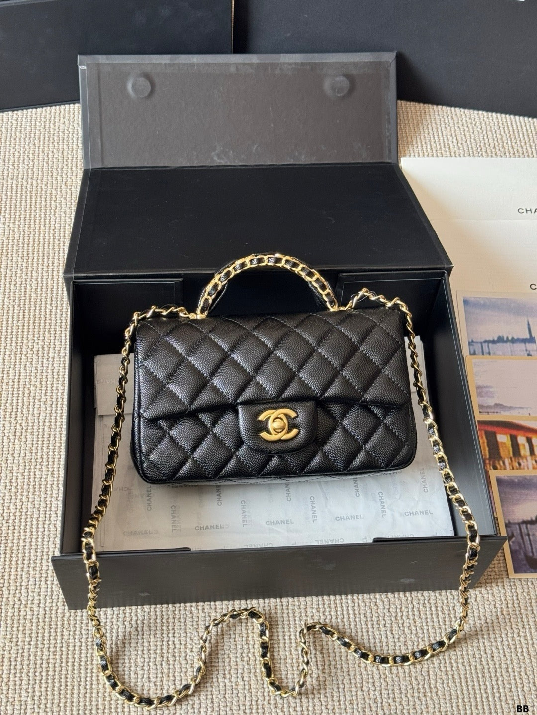 CHANEL Chanel Mini Flap Bag in Quilted Leather with Chain 23  ✨ - onlinechics.com
