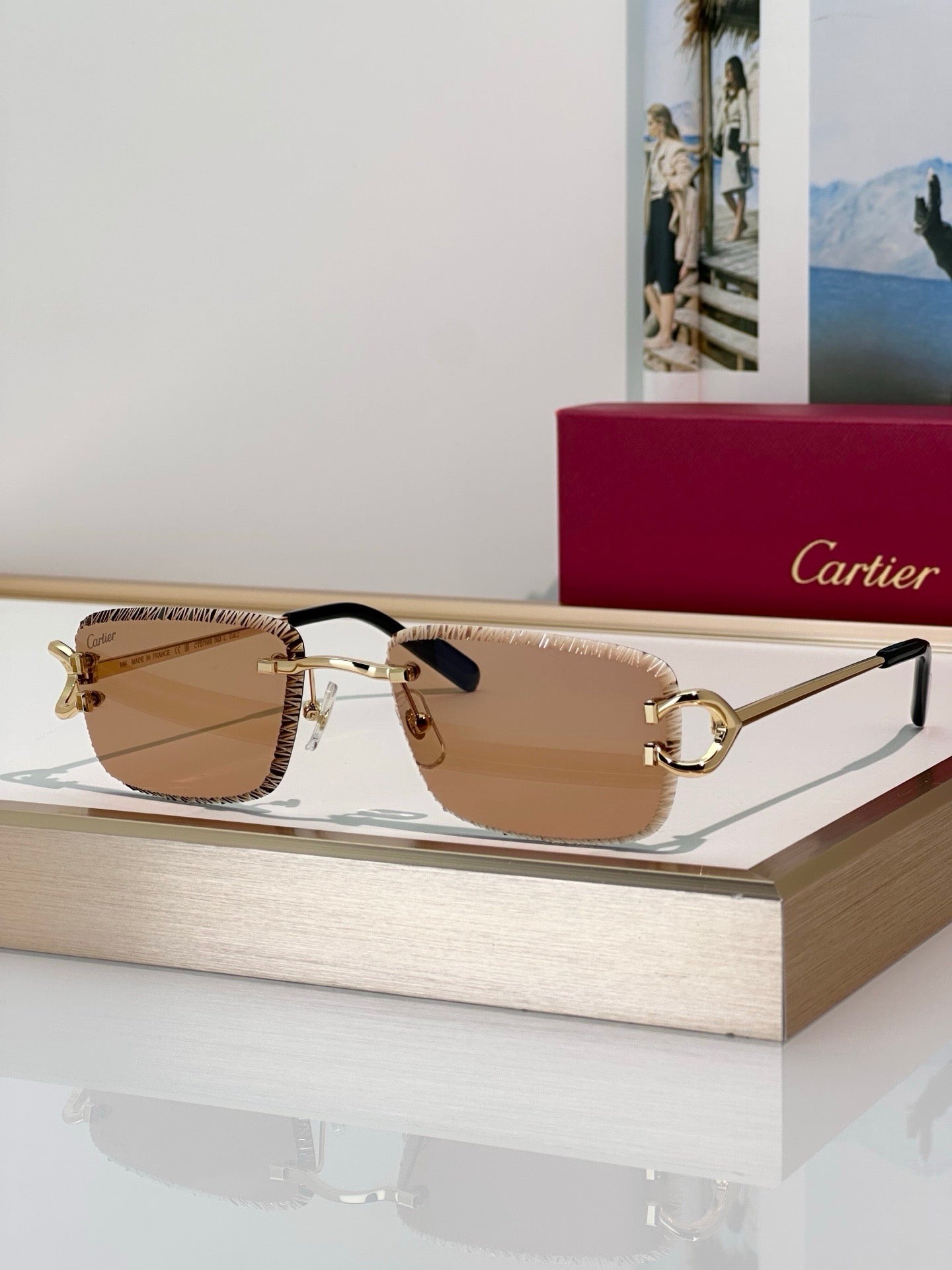 -  Cartier CLASSIC C DE CARTIER MOTIF CT0799 Sunglasses-Photochromic Glasses 🐆 - onlinechics.com