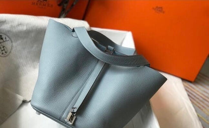 HERMES Hermes Picotin Lock Bag 18cm/22cm Taurillon Clemence Leather  ✨ - onlinechics.com