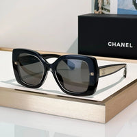 CHANEL 9173  Square Sunglasses - Silver Pink Mirror - Chanel Eyewear  🖤