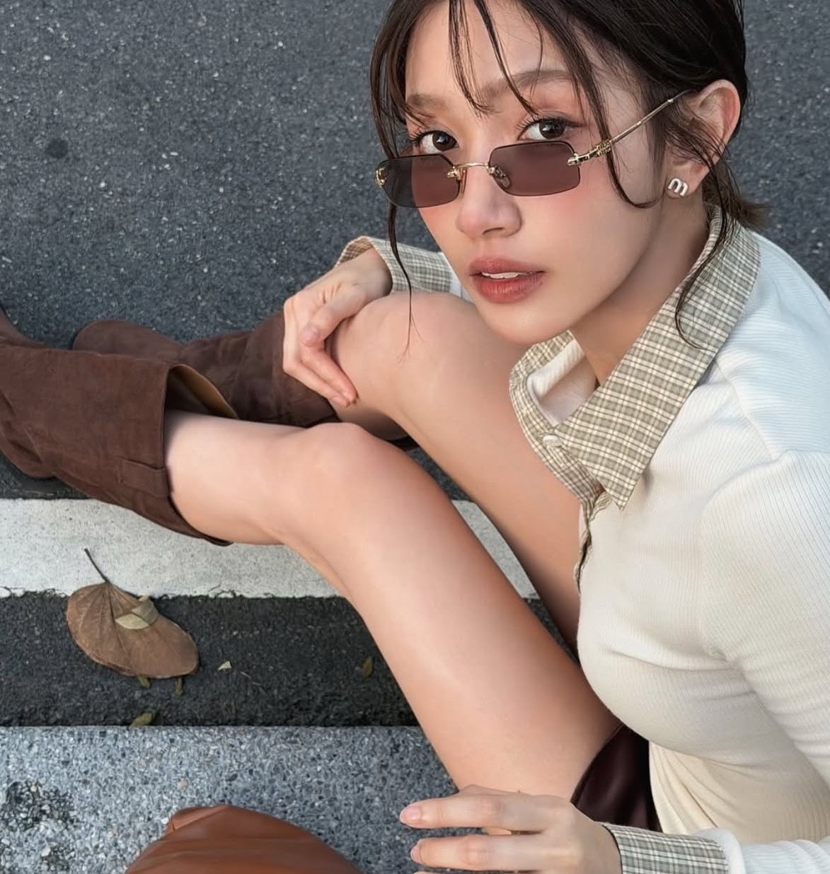 MIU MIU  B50S 26C09Z Old Gold Sunglasses✨