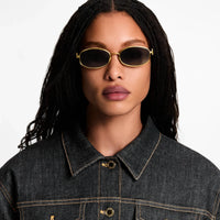 Louis Vuitton Z3171U LV Script Metal Round Sunglasses ✨