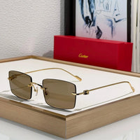 Cartier CT0367S 002 54 - Gold-Silver Unisex Sunglasses Precious 🐆 $11.000