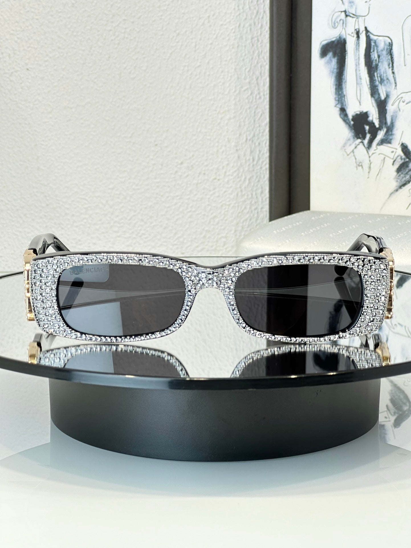 BALENCIAGA WOMEN'S DYNASTY RECTANGLE SUNGLASSES  👽 $1200