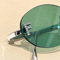Fendi First FE4075US sunglasses in metal oval shape Women's✨