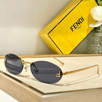 Fendi First FE4075US sunglasses in metal oval shape Women's✨