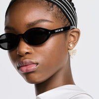 DIOR DiorPacific R1I Black Oval Sunglasses ✨