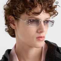 PRADA SPRC57 Prada Runway Transparent Lenses Sunglasses🟥