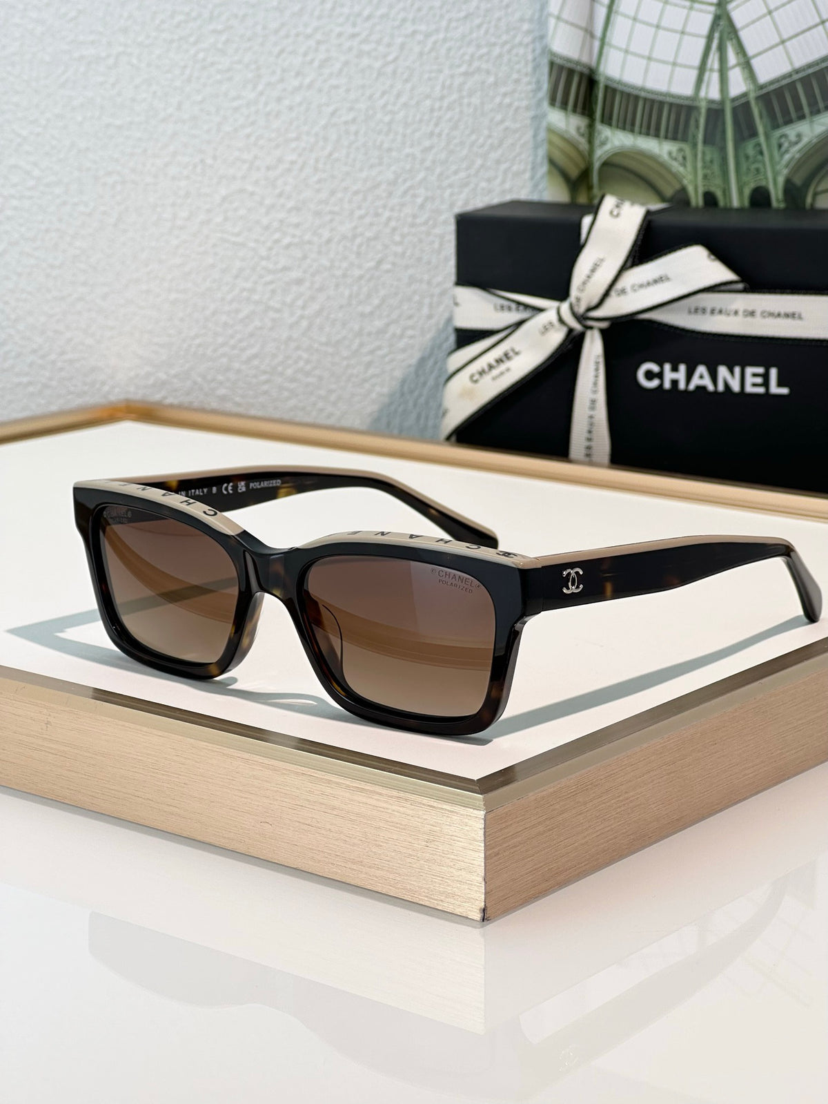 2024 Chanel CH5417 - Black/Beige Women's Acetate Sunglasses ✨