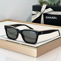 2024 Chanel CH5417 - Black/Beige Women's Acetate Sunglasses ✨