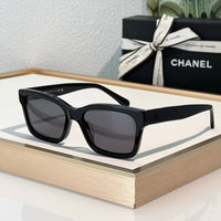2024 Chanel CH5417 - Black/Beige Women's Acetate Sunglasses ✨