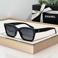 2024 Chanel CH5417 - Black/Beige Women's Acetate Sunglasses ✨