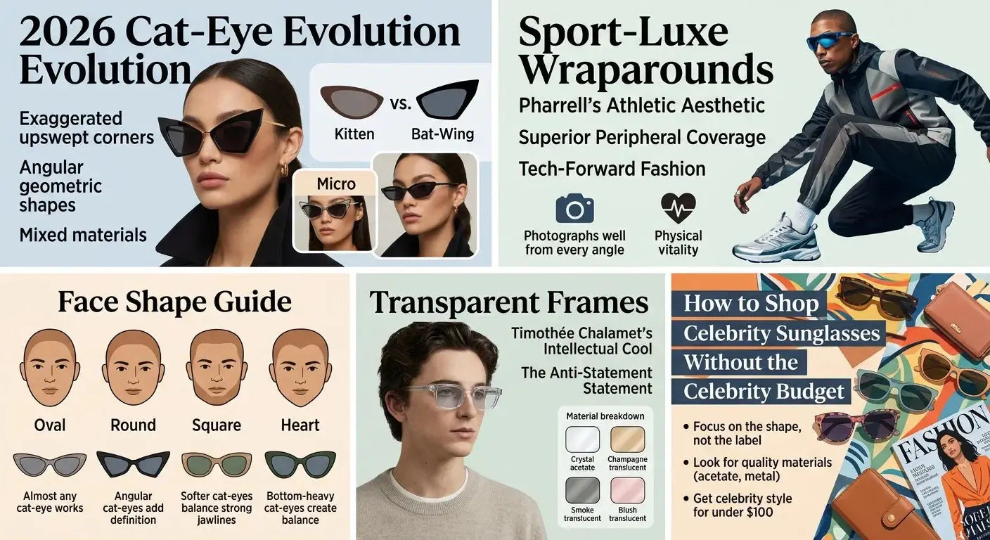 Celebrity-Approved Sunglasses Styles Dominating 2026