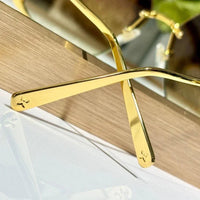 Louis Vuitton Z1994U LV Moon Metal Square Sunglasses Women's Sunglasses ✨