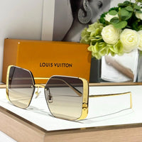 Louis Vuitton Z1994U LV Moon Metal Square Sunglasses Women's