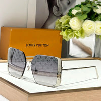 Louis Vuitton Z1994U LV Moon Metal Square Sunglasses Women's Sunglasses ✨