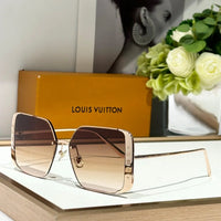 Louis Vuitton Z1994U LV Moon Metal Square Sunglasses Women's Sunglasses ✨