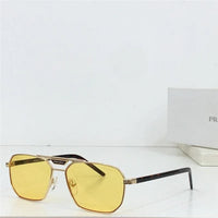 PRADA SPR 58Y Rectangle shape  Metal Sunglasses Unisex  🟥