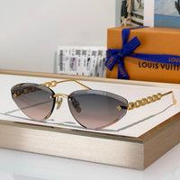 Louis Vuitton Z3015U LV Jewel Low Cat Eye Sunglasses  ✨