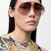LOEWE Aviator-shaped 40180U Hillock  Sunglasses  ✨