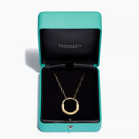 Tiffany&Co 18k Gold plated Unisex Unique Style Bangle Lock Pendant Necklace ✨