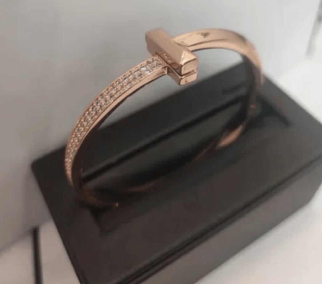 Tiffany&Co 18k gold plated Unisex Love Couple Hinged Style Bangle lock bracelets silver rose yellow gold 9 models with box fits 17cm-6.69inch✨ - buyonlinebehappy