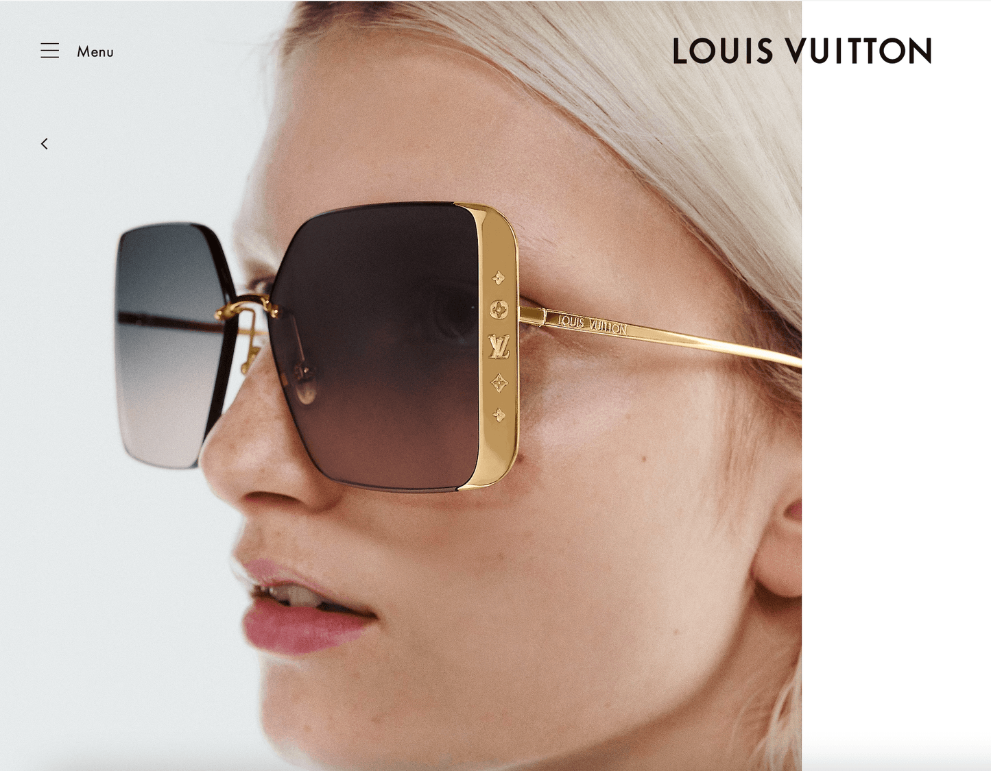 Louis Vuitton Z1994U LV Moon Metal Square Sunglasses Women's Sunglasses ✨ - buyonlinebehappy