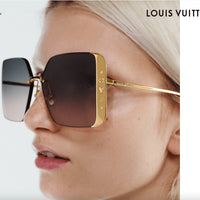 Louis Vuitton Z1994U LV Moon Metal Square Sunglasses Women's Sunglasses ✨