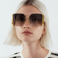 Louis Vuitton Z1994U LV Moon Metal Square Sunglasses Women's Sunglasses ✨