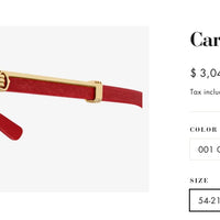 Cartier CT 0363S-NV Horn (Gold/Black) / Wood (Gold/Red)  $3495 ✨
