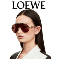 New Season LOEWE Spoiler aviator mask glasses in metal 40111U ✨