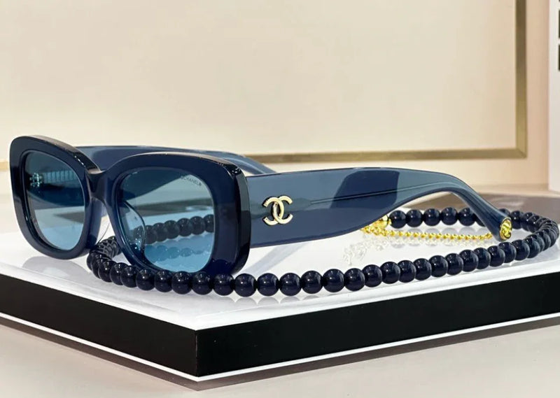 CHANEL 5488 C622/T8 Rectangle Women's Acetate Sunglasses