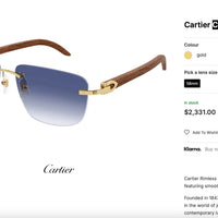 Cartier PREMIÈRE DE CARTIER CT0040RS  Sunglasses 🐆 $2300