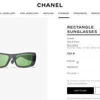CHANEL RECTANGLE Sunglasses 9166 🖤