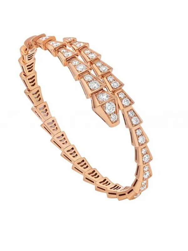 BVLGARI SERPENTI VIPER Rose-Gold-White  Bracelet ✨